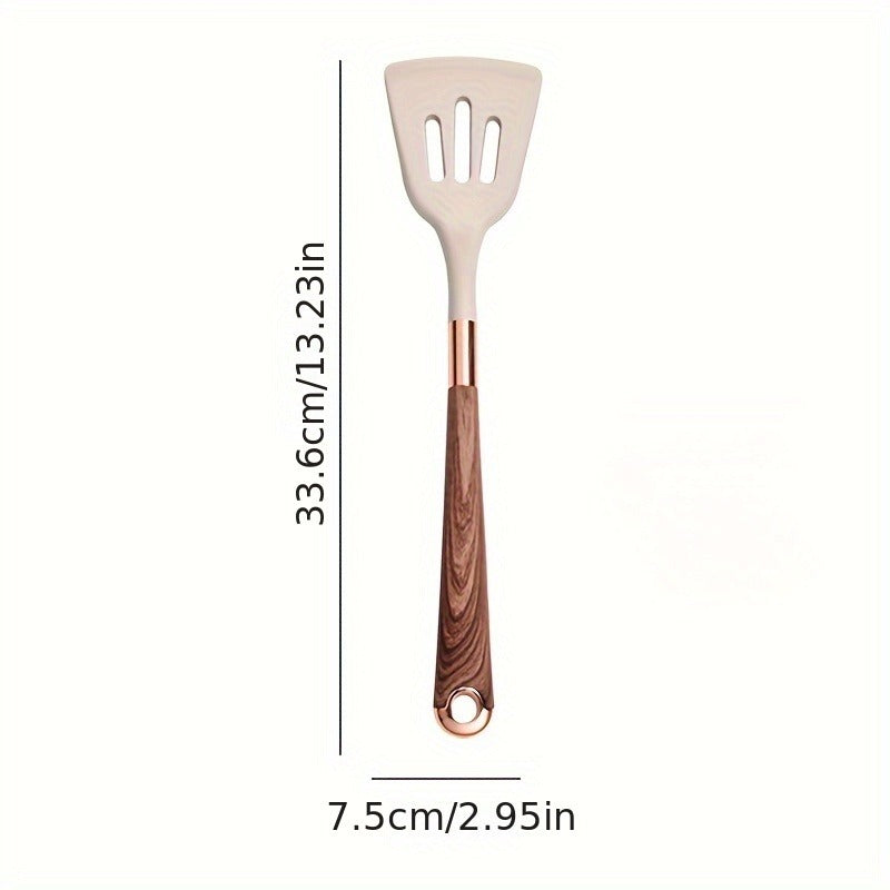Silicone Kitchen Shovel with Slotted Design Heat-Resistant Non-Stick 1 Piece