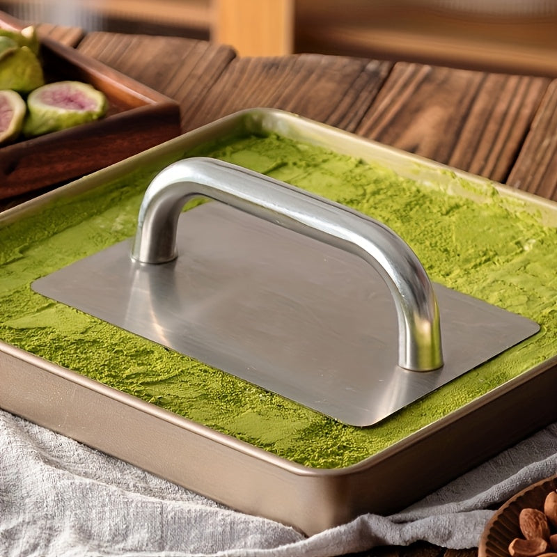 Stainless Steel Dough Presser with Handle Kitchen Baking Tool for Pastry