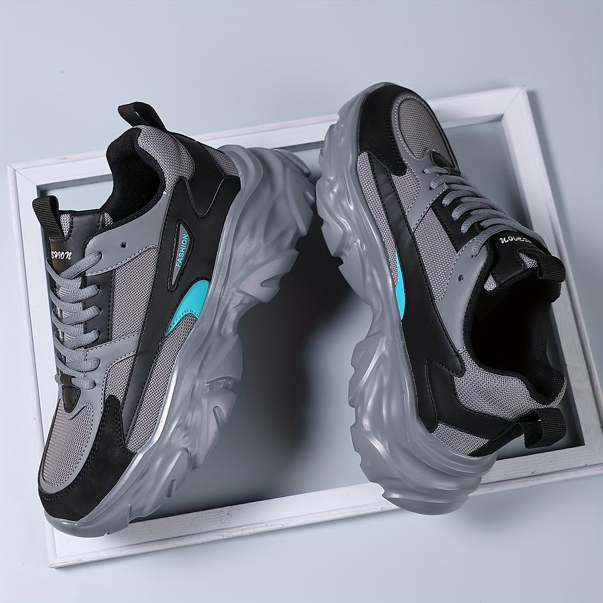 Мужские повседневные кроссовки из дышащей сетки, низкий топ, подошва из ЭВА, шнуровка, уличный стиль