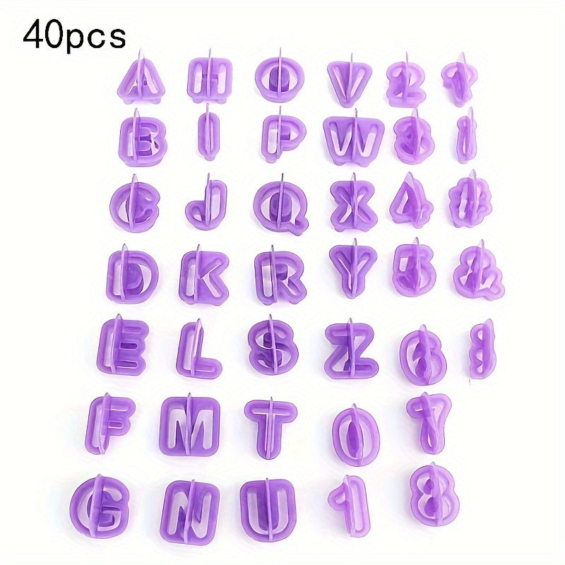 Set of 40 Plastic Cookie Cutters for Fondant Baking and Cake Decorating for Halloween Christmas Graduation