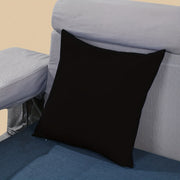 Uy dekoratsiyasi, yotoqxona, mehmonxona uchun qora yostiq qoplami, 18x18 dyuym