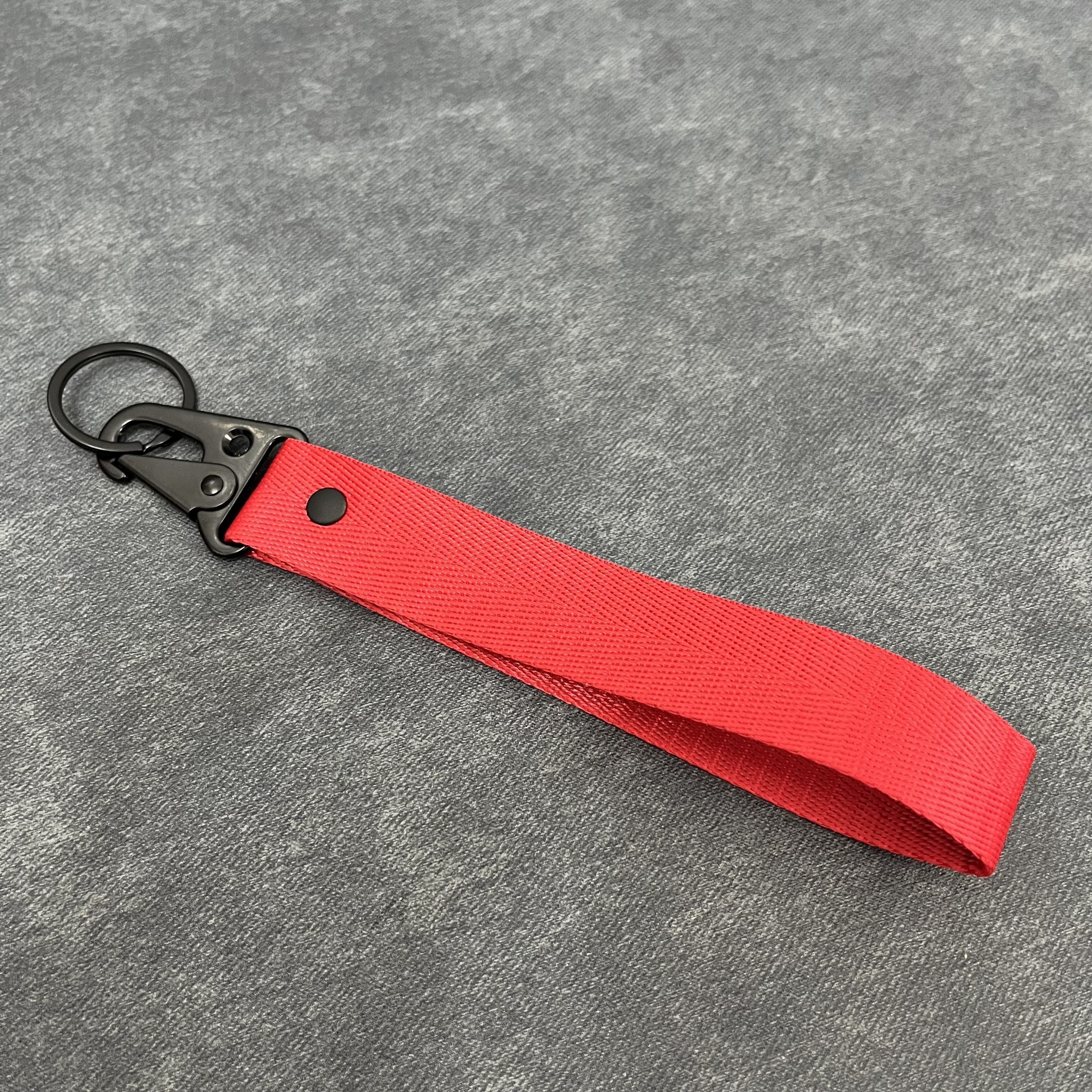Unisex Nylon Key Chain Strap for Car Keys and ID Badges, 10 Colors