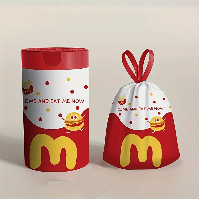 60 Thickened Disposable Trash Bags with M Design for Kitchen, Bedroom, Living Room