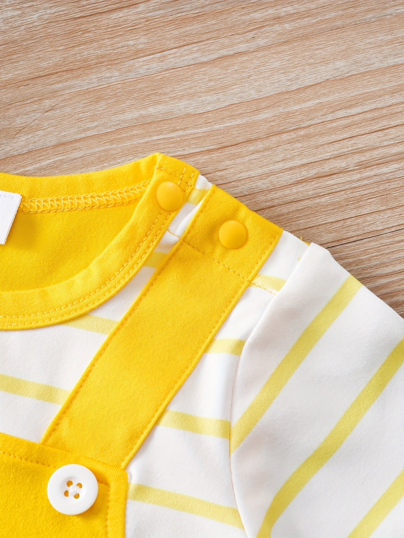 Kids' Summer Elephant Cartoon Romper for 0-3 Years Girls and Boys Made of Soft Polyester Blend