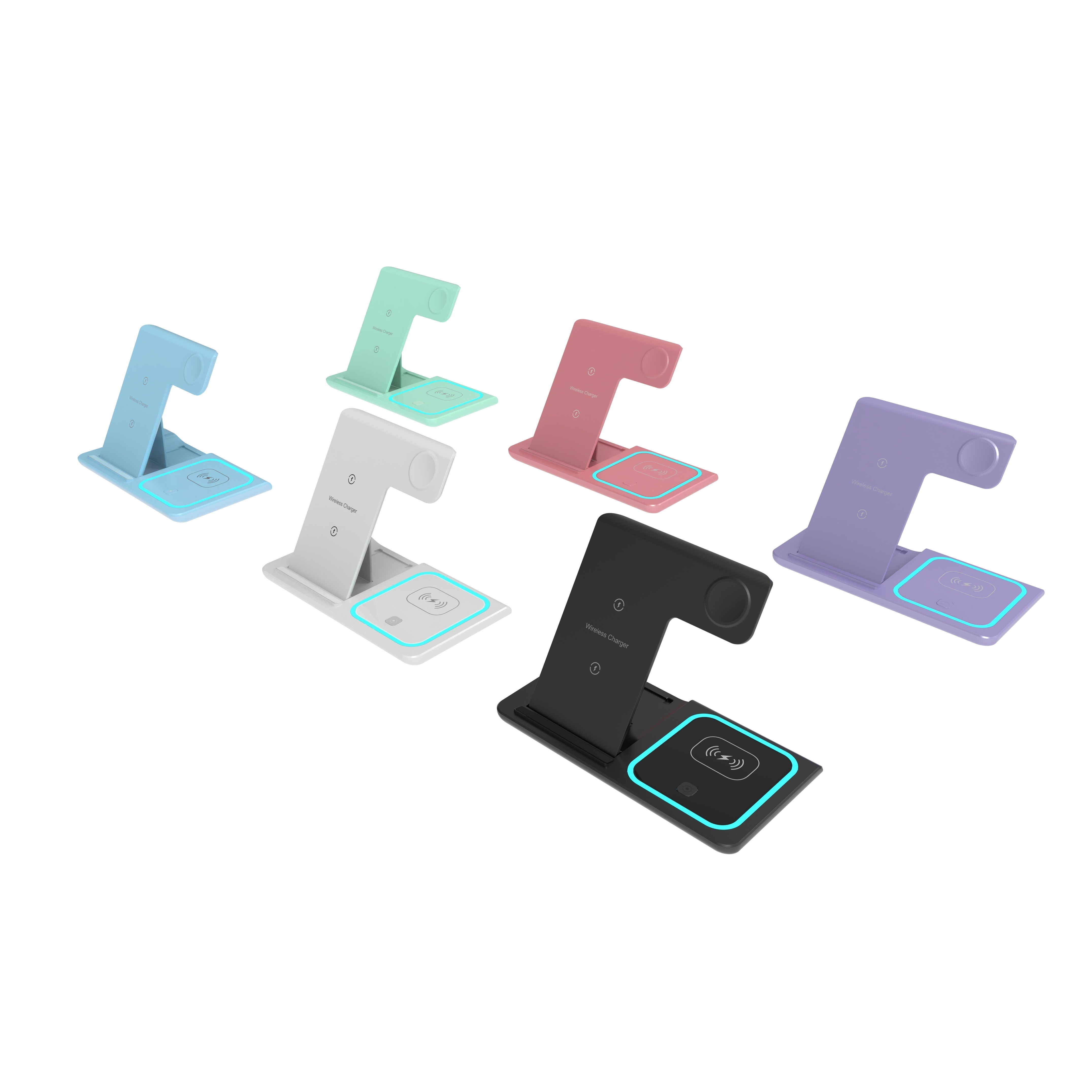 Wireless Charging Station for iPhone Apple Watch AirPods 3 2 Pro Foldable Fast Charger