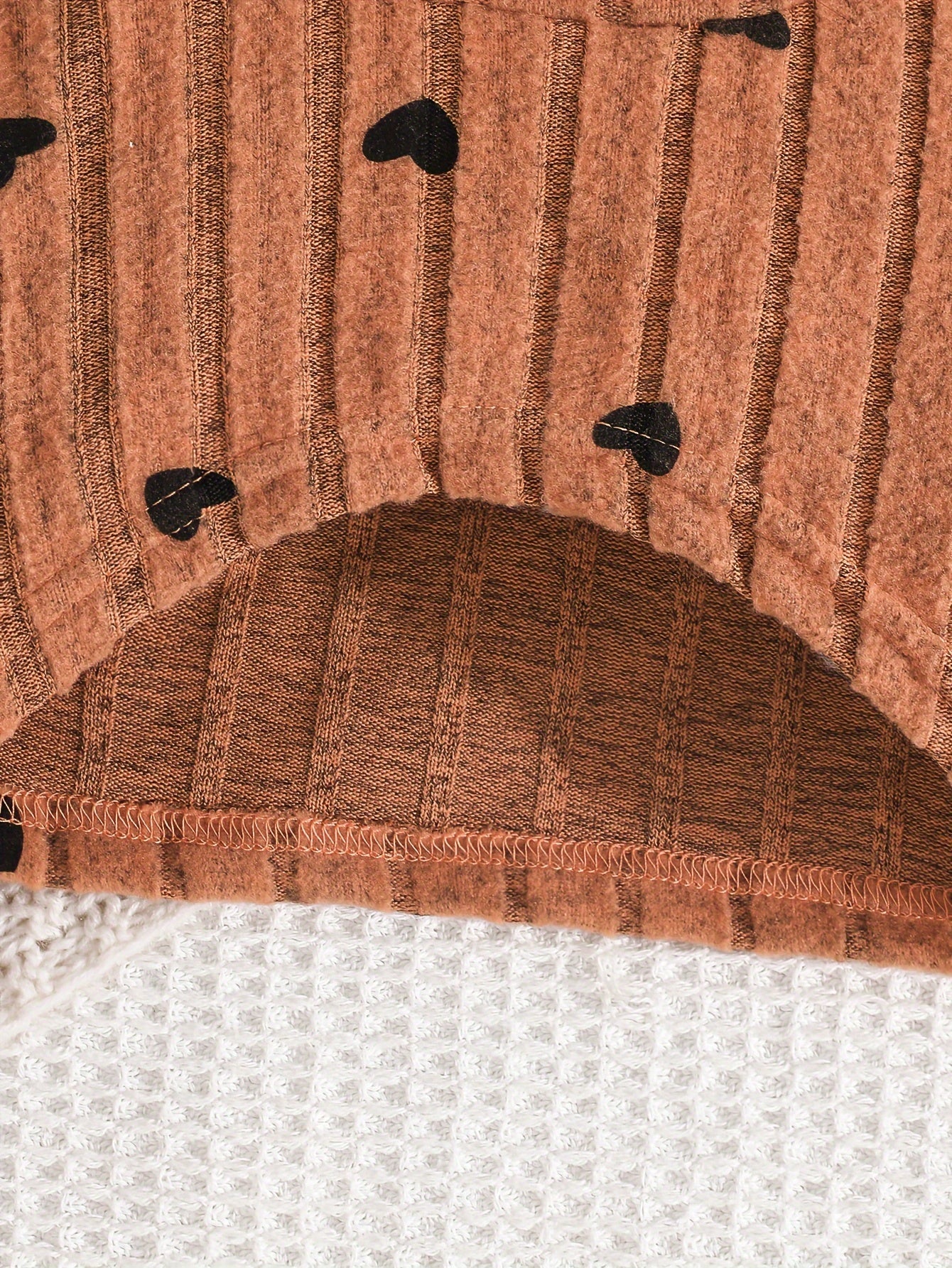 Baby Girl Outfit Set Rib Knit Dress with Geometric Pattern Long Sleeve Top and Slim Fit Camisole Dress for Spring Fall