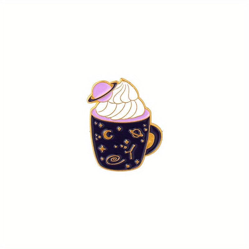Ice Cream Cone Shape Alloy Brooch Cartoon Jewelry Cute Accessory