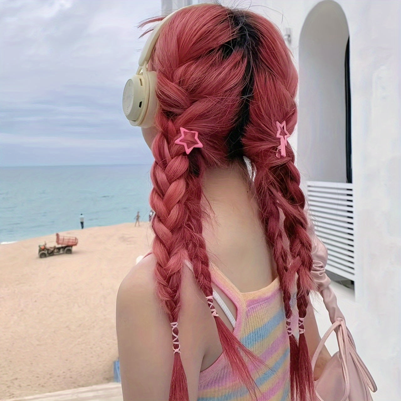 Rang-barang metall yulduzcha soch kliplar to'plami ayollar va qizlar uchun 15/30/50/100 dona