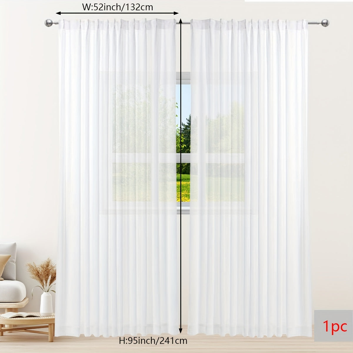 Белая пряжа занавеска - идеальное оконное оформление для балкона, спальни, офиса, кухни, гостиной, кабинета или домашнего декора