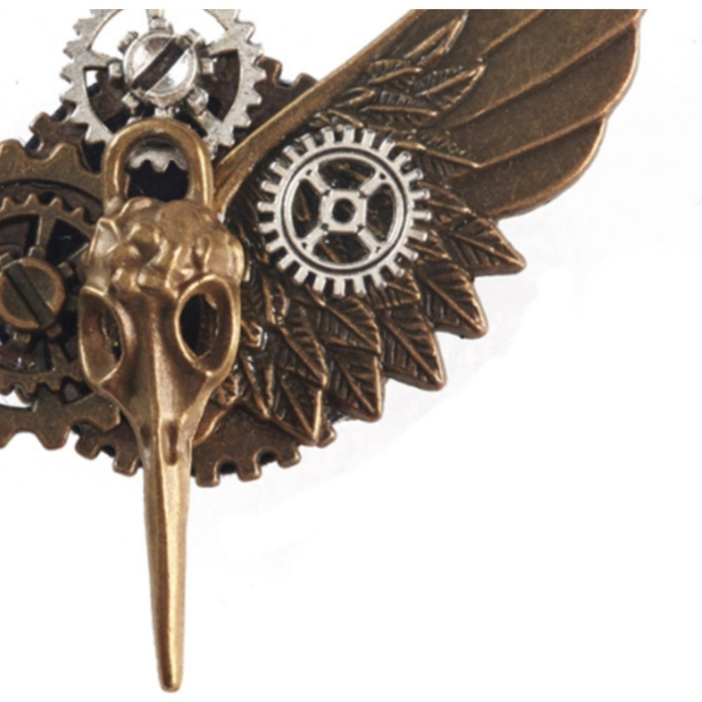 Rojdestvo Steampunk broshyasi, mexanik dizayni bilan plastmassa lapel pin, kiyim va aksessuarlar uchun