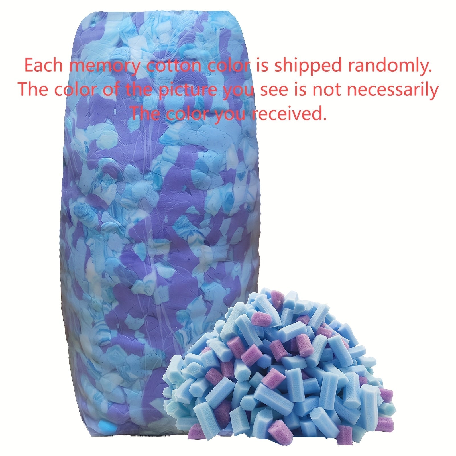 Relleno de espuma viscoelástica para pufs 2.27kg, espuma triturada hipoalergénica para sillas y sillones