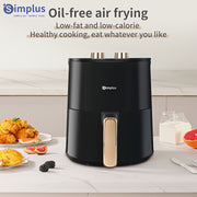 Mechanical Air Fryer 3.5L 1350W with oil-proof papers fast heating 360° circulation