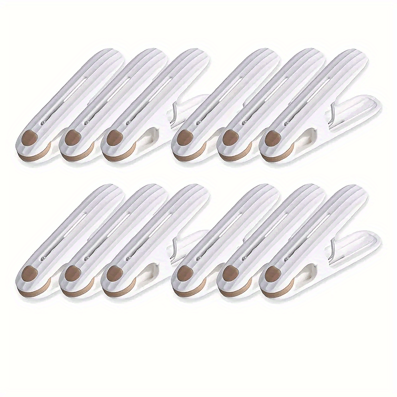 Set of 12 Windproof Plastic Clothespins for Air Drying Clothes and Household Use