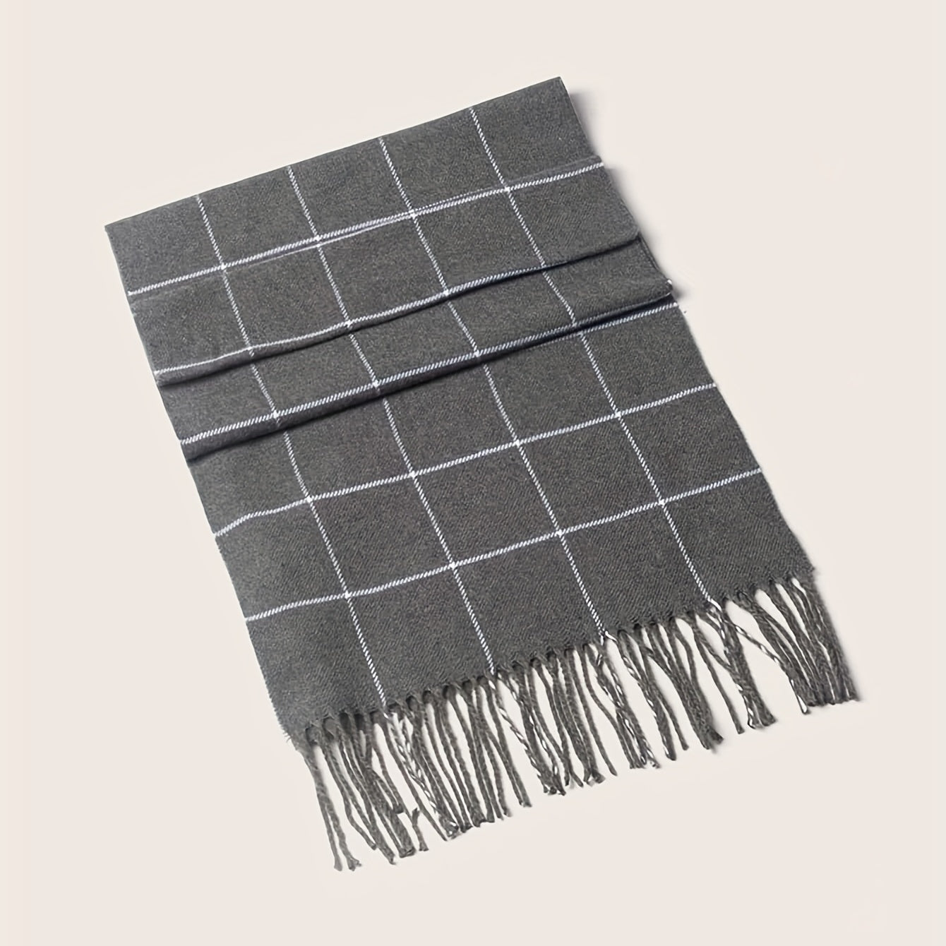 Elegant Braided Fashion Scarf for Men Warm Neck Warmer Gift