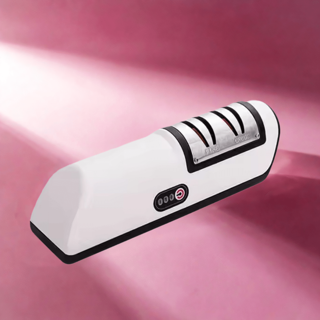 Электрическая точилка для ножей для шеф-повара и кухни, аккумуляторная, двухступенчатая, подходит для керамических и стальных лезвий