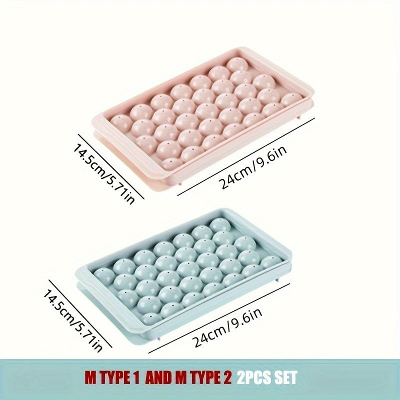 Home Kitchen Ice Cube Tray With Lid Reusable Ice Mold For Refrigerator