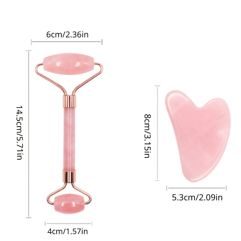 Yuz, bo'yin va ko'z massaji uchun qatron materialidan yasalgan yuz roliki.