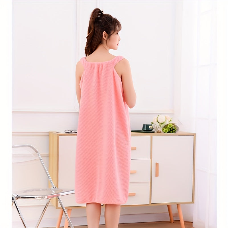 Ayollar uchun cho'miladigan, cho'tka bilan jihozlangan, hammomda spa foydalanish uchun ideal bo'lgan so'ruvchan kiyiladigan hammom sochi.