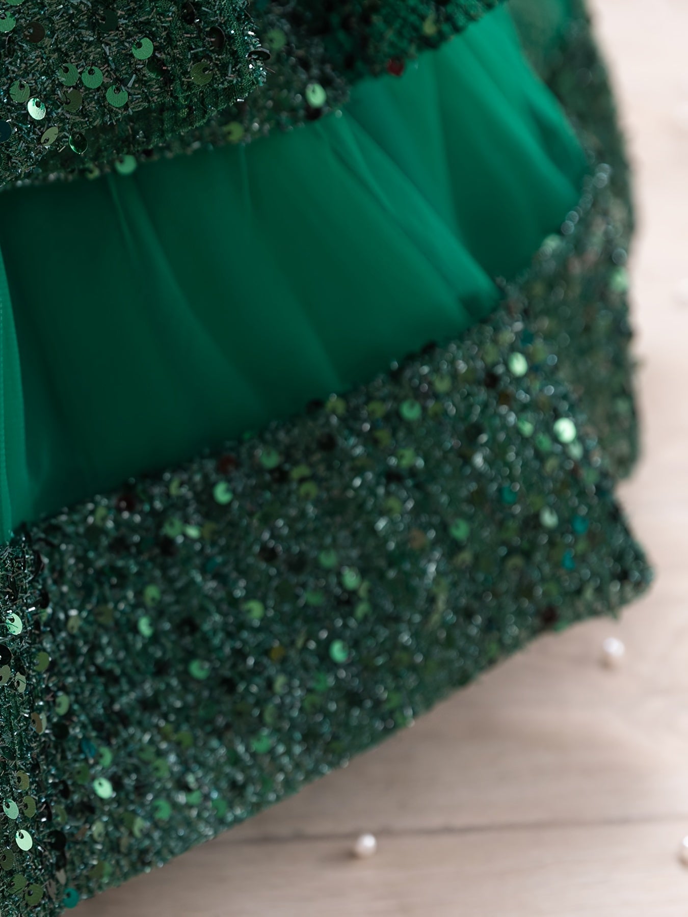 Girls Summer Formal Sequin Princess Skirt Dress for One-Year-Old Baby