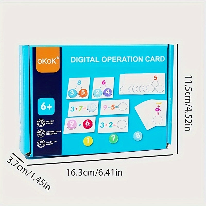 Rompecabezas educativo de madera para pensamiento lógico, suma y resta para mayores de 3 años