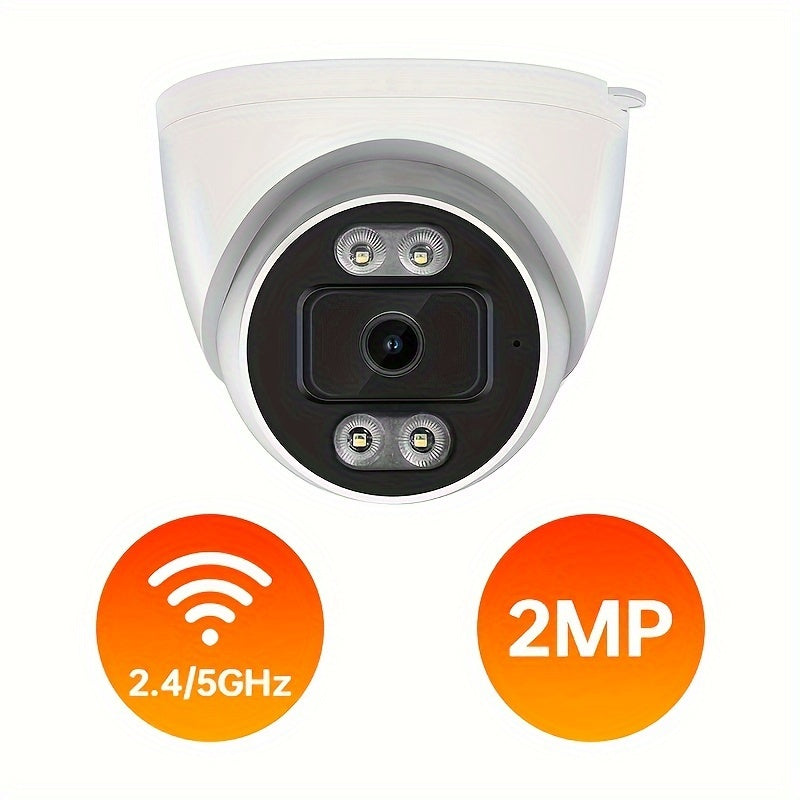 Dome Xavfsizlik Kamerasi HD WiFi Kechqurun Ko‘rish Ikki tomonlama Audio AI Aniqlash Ichki Tashqi