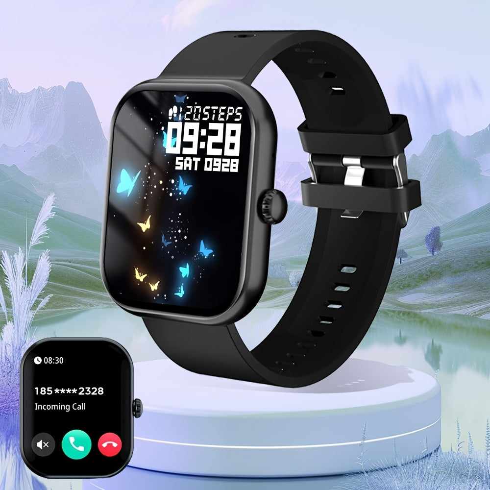 Reloj inteligente con asistente de voz, ejercitador de respiración, control de brillo, múltiples modos deportivos, pantalla de clima y linterna