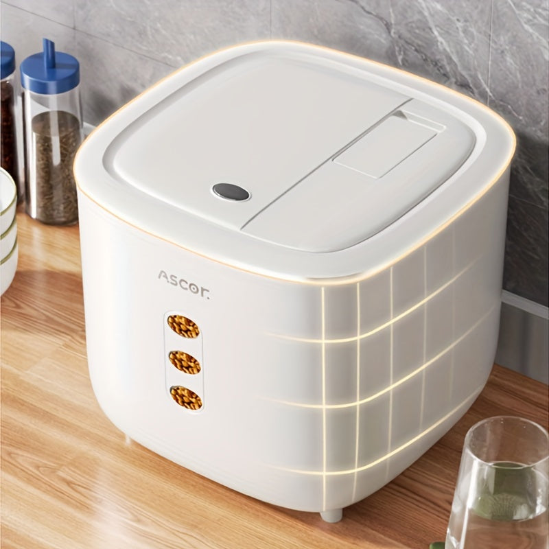 Insect-Proof Pet Food Container Square PP Non-Slip Base for Dry Food and Grains