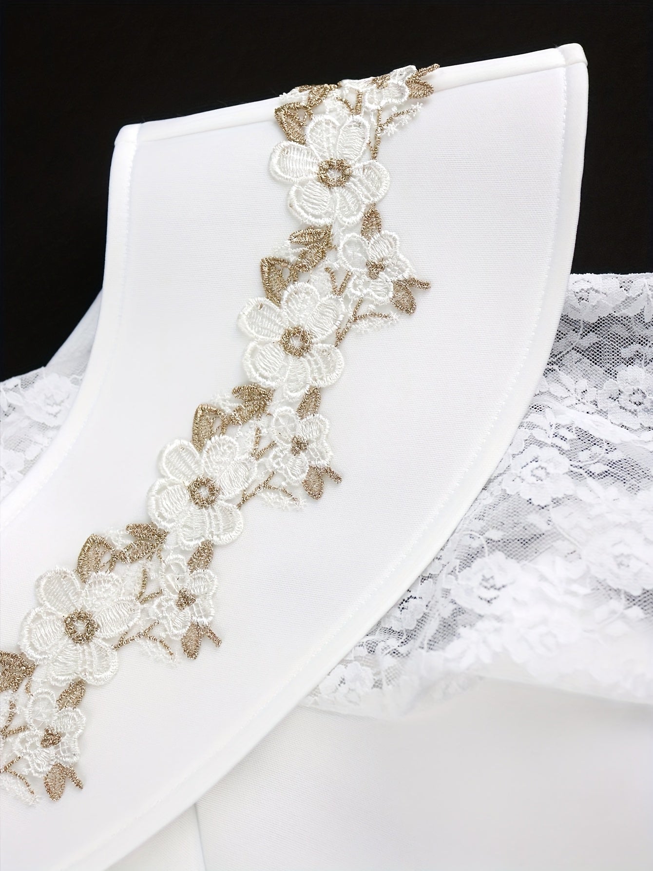 Women's Black Maxi Dress Floral Lace Off Shoulder Long Sleeve Formal Plus Size