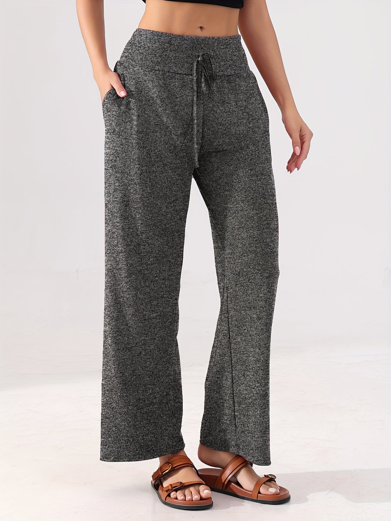 Plus Size Yoga Pants Set of 5 High-Waisted Loose Wide-Leg for Dance Pilates Fitness