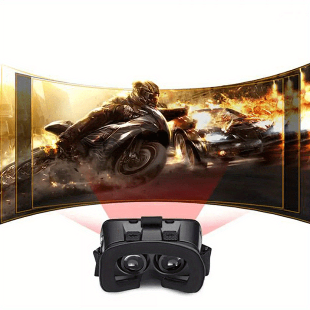 Smartfonlar uchun ilgʻor VR bosh kiyimi, yaqinlik sensori bilan, binokulyar uslub, Aux ulanish