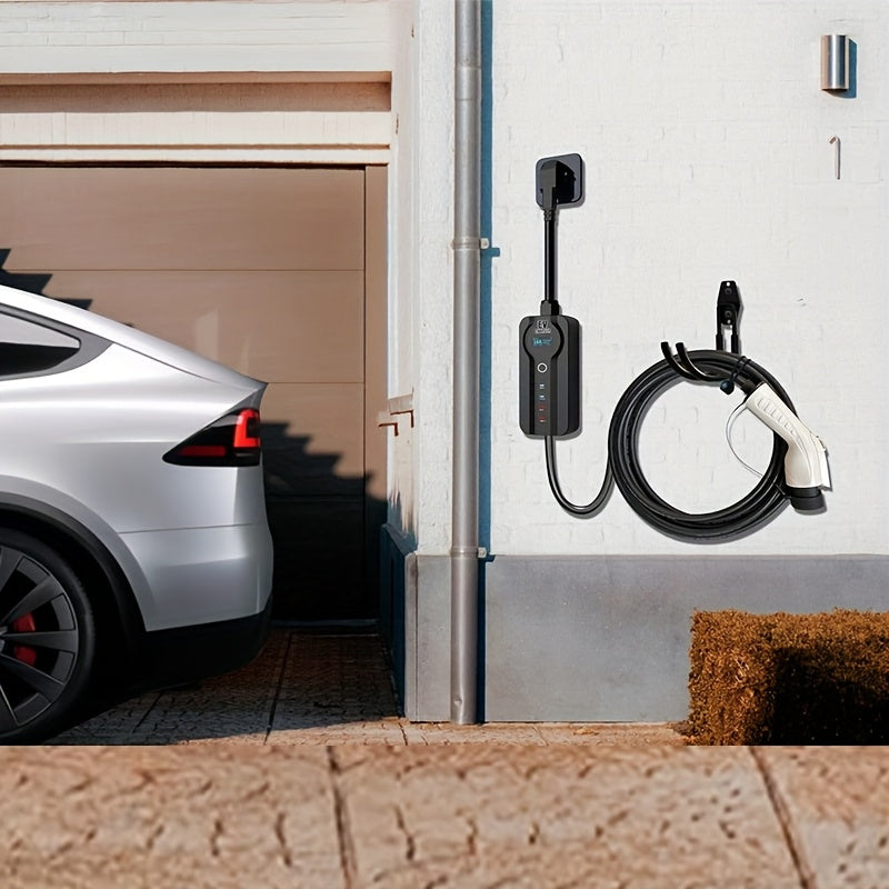 Electric Vehicle Wall Mount Charger Hook Durable Steel for Indoor Outdoor Use