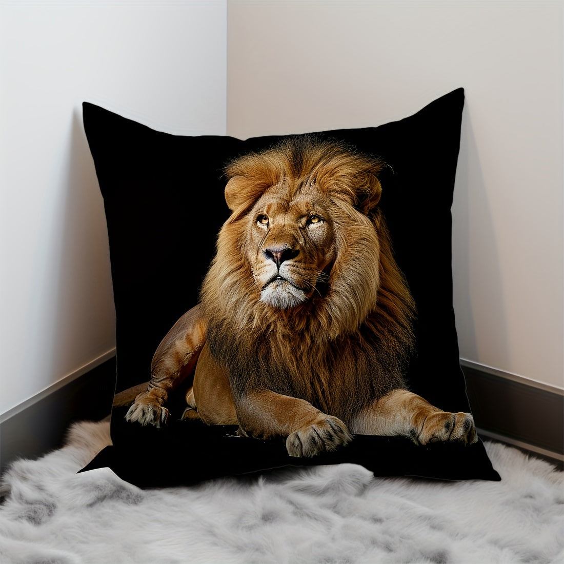 Soft Velvet Throw Pillow Cover 45.72cm with Zip Closure for Living Room Bedroom Car Decor