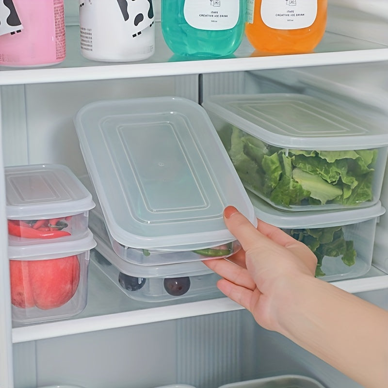 Multi-Size Plastic Food Storage Containers with Soft Lids for Meat Fruits Vegetables