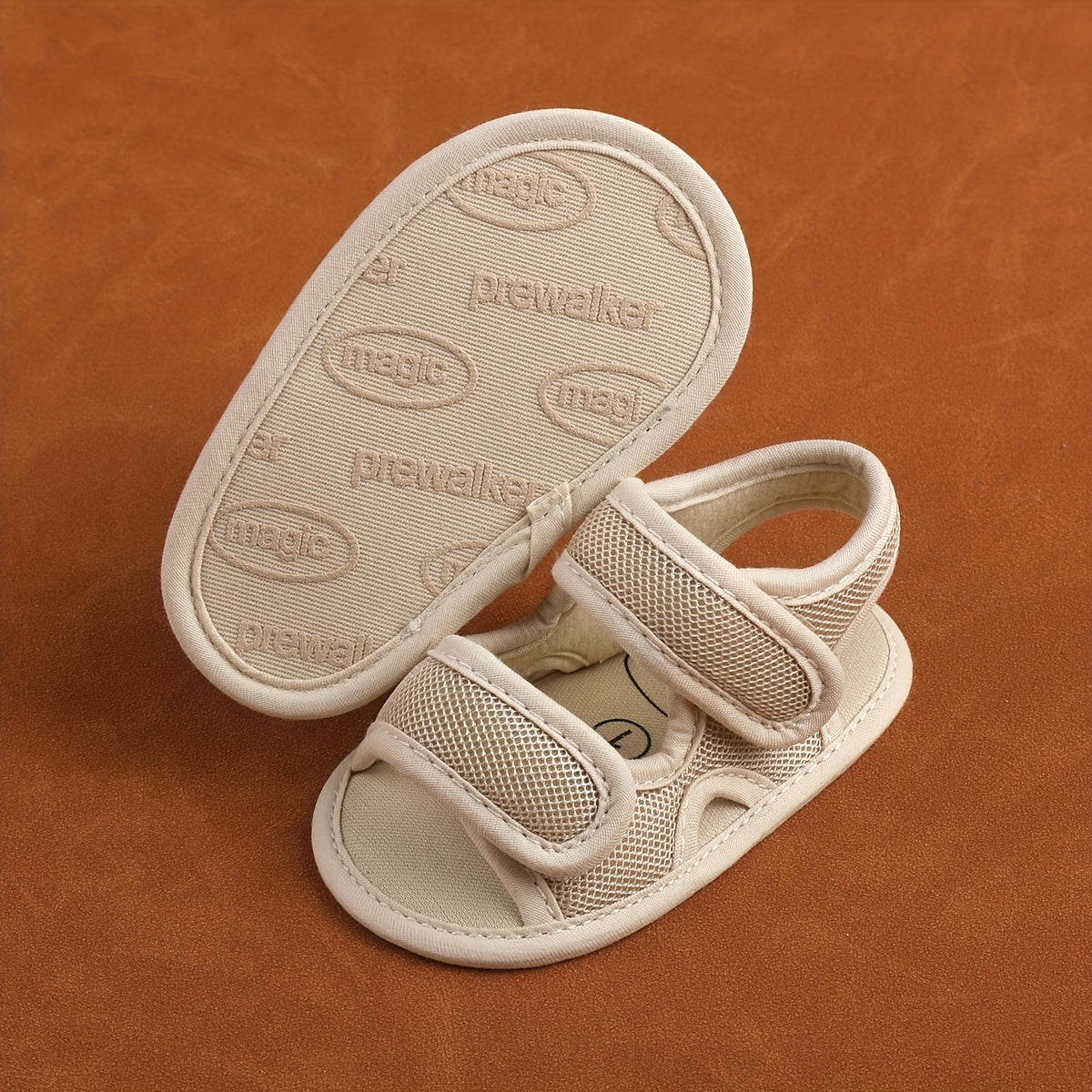 Kichkina qizlar va erkaklar uchun nafas oladigan tarmoq sandallari, ochiq barmoqli, sozlanadigan bahor va yoz poyafzali