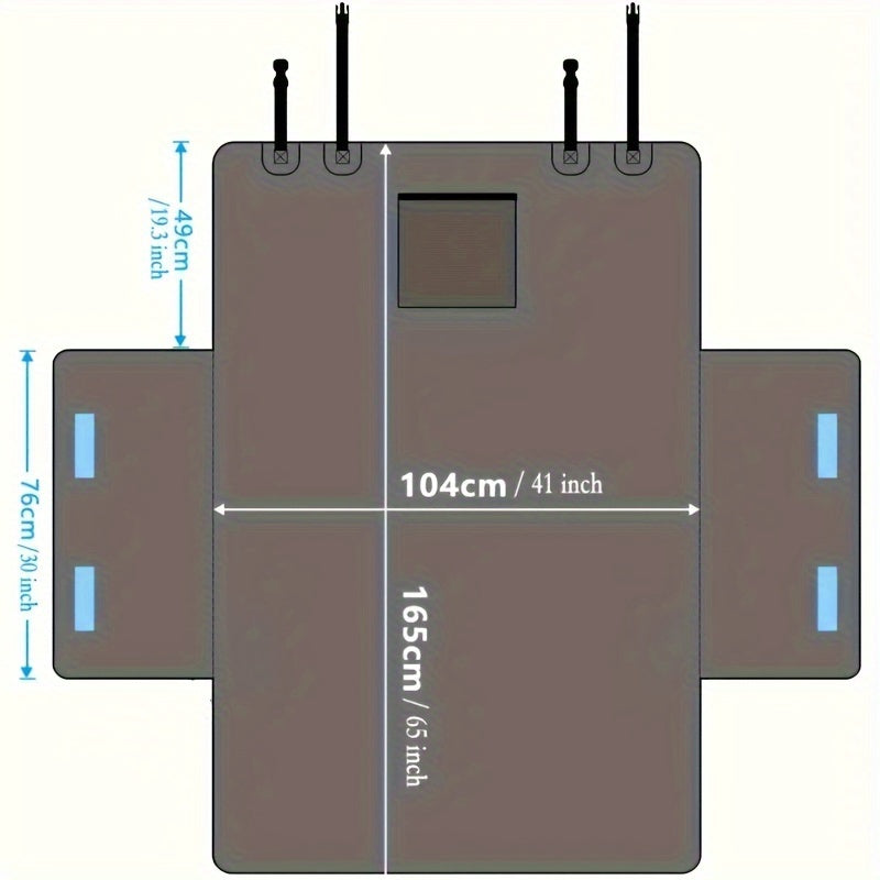 Funda para asiento de coche para perros con protección contra golpes y bolsillo de almacenamiento
