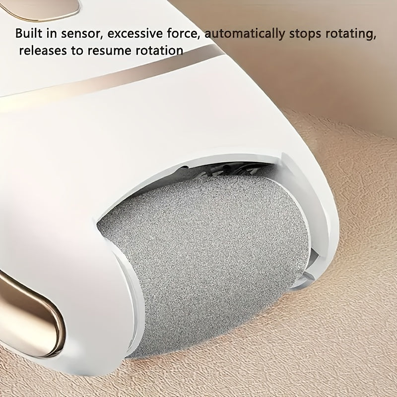 Rechargeable Electric Foot Grinder with 3 Replacement Heads USB Charging Portable Dry Skin Care