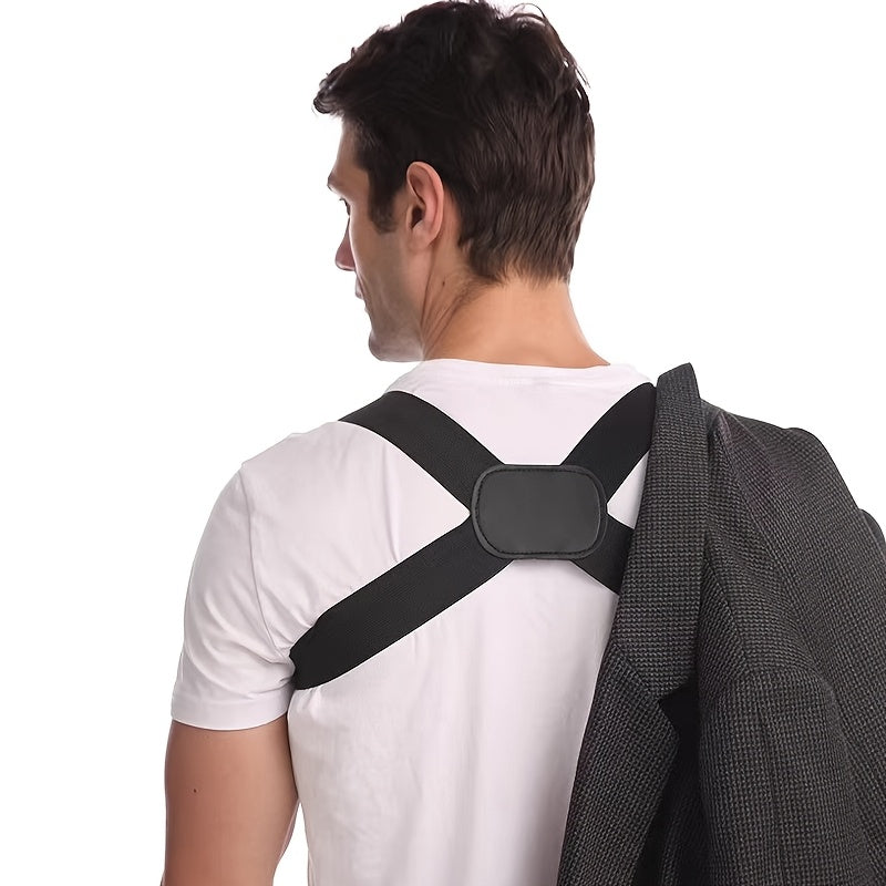 Breathable Polyester Posture Corrector for Back Support in Black Pink Beige