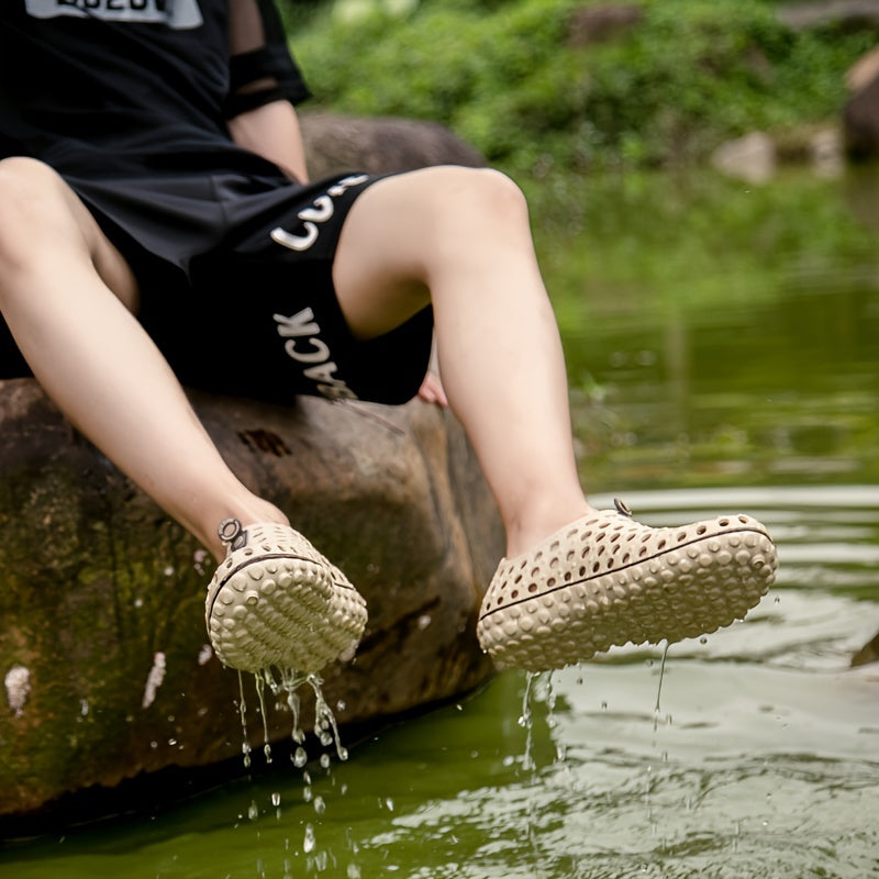 Sandalias de playa para hombre de EVA, slip-on, de color sólido para exteriores