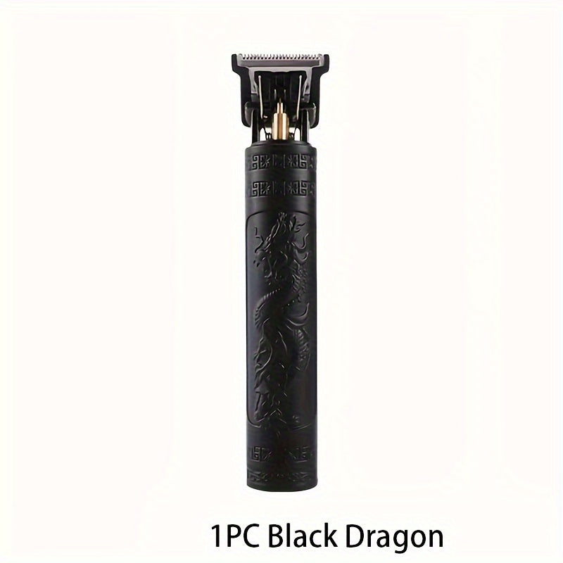 Беспроводной электробритва и триммер для бороды с USB-перезарядкой, T-образным лезвием и насадкой-выравнивателем