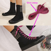 Women's Lightweight Casual Ankle Boots Fabric Upper Rubber Outsole All-Season