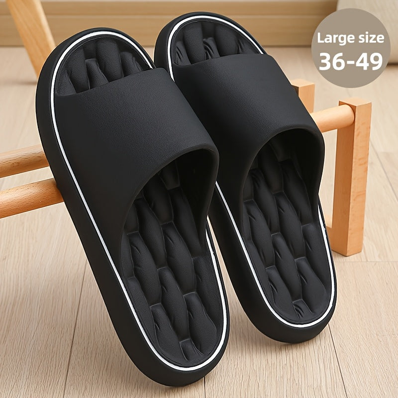 Unisex EVA Slides Open-Toe Breathable Casual Slippers Lightweight Non-Slip Indoor All-Season