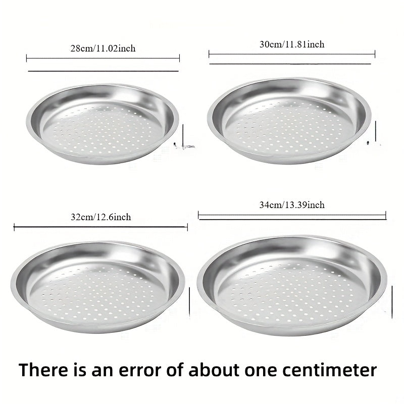 Mustahkam Steam Basket Wok uchun, 28/30/32/34sm, Noxuddan tayyorlangan Baliq va Dumpling Steam Tray, Zarur Oshxona Asbobi, Qalinlashtirilgan Qo'shimcha