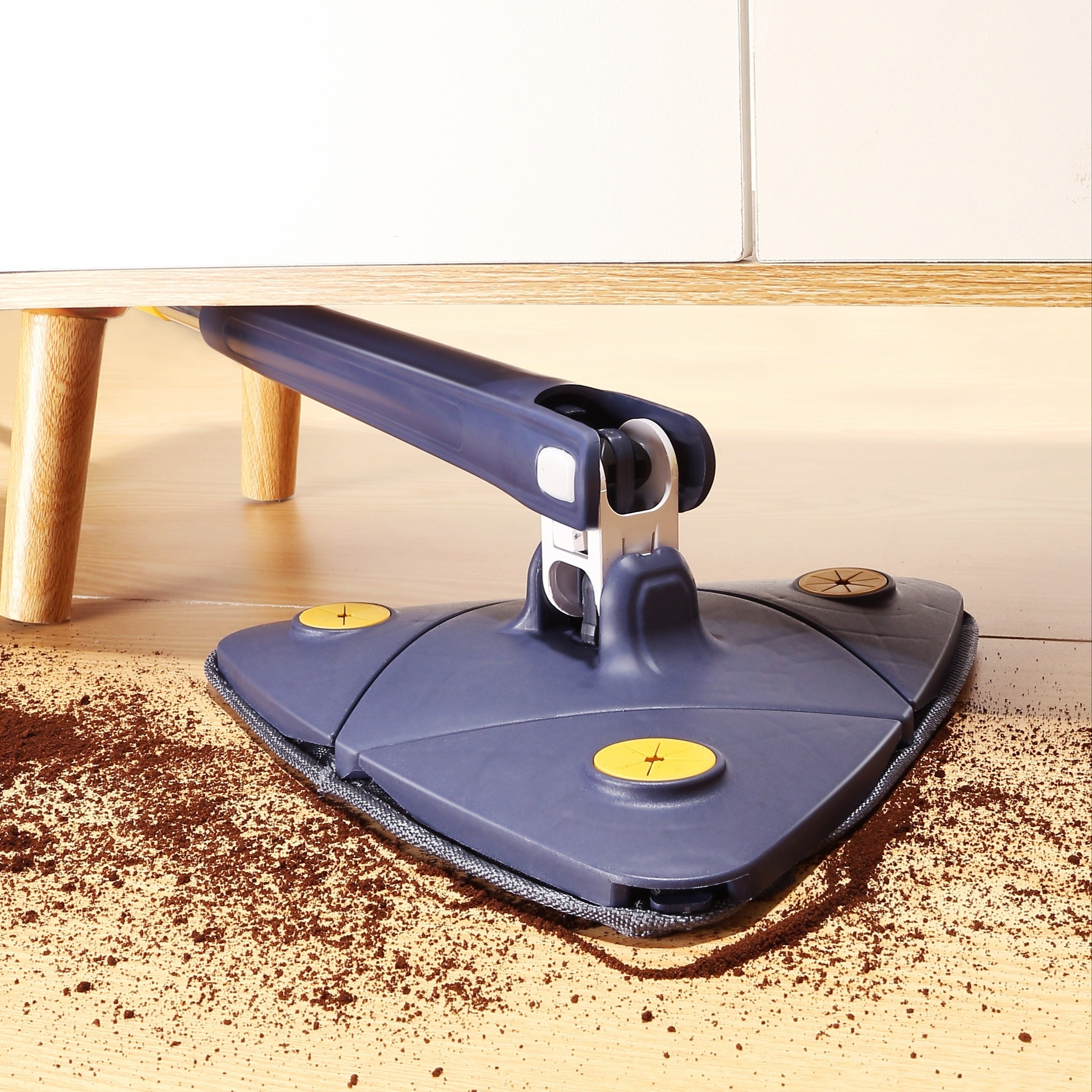 [Топ выбор] Треугольная швабра с 360° вращением, настраиваемая длина для эффективной уборки на любых поверхностях - идеально подходит для домашнего использования в спальнях, ванных комнатах, кухнях, гостиных и на полах.