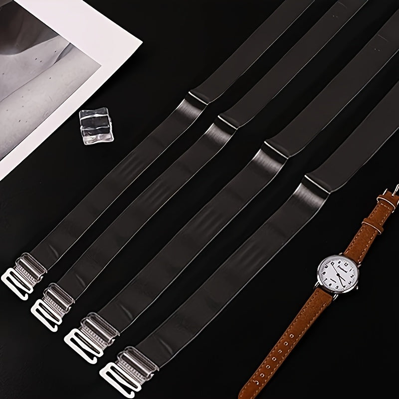 8 Transparent Adjustable Shoulder Straps for Women's Lingerie and Underwear Set of 8