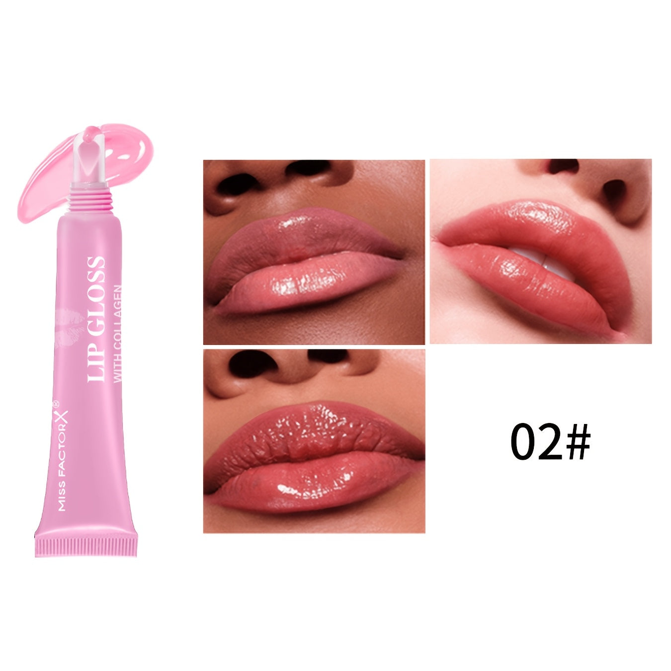 Women Lip Gloss Set 6 Pieces Hyaluronic Acid Hydrating Brightening Gift