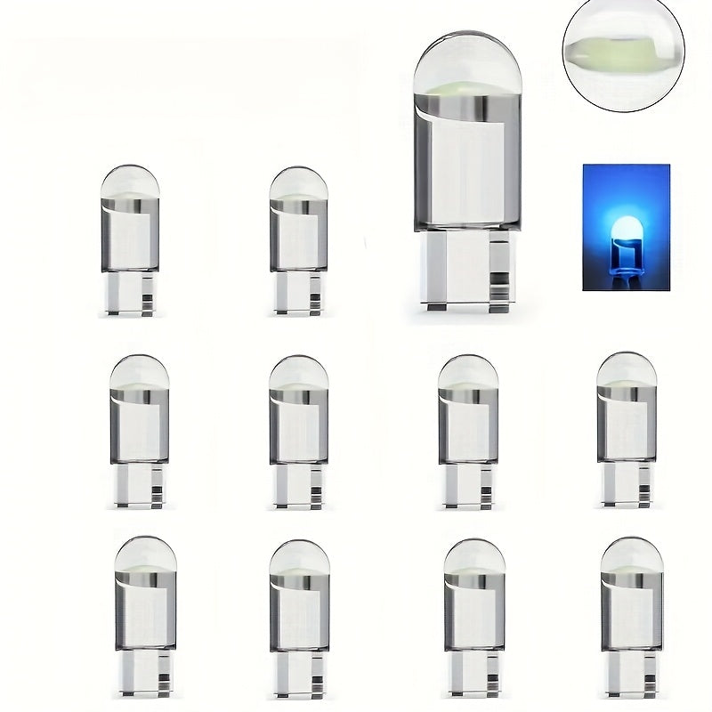 12V W5W LED shisha chiroqlari 6000K oq nur uchun avtomobil ichki qismi, 10-20 ta paket