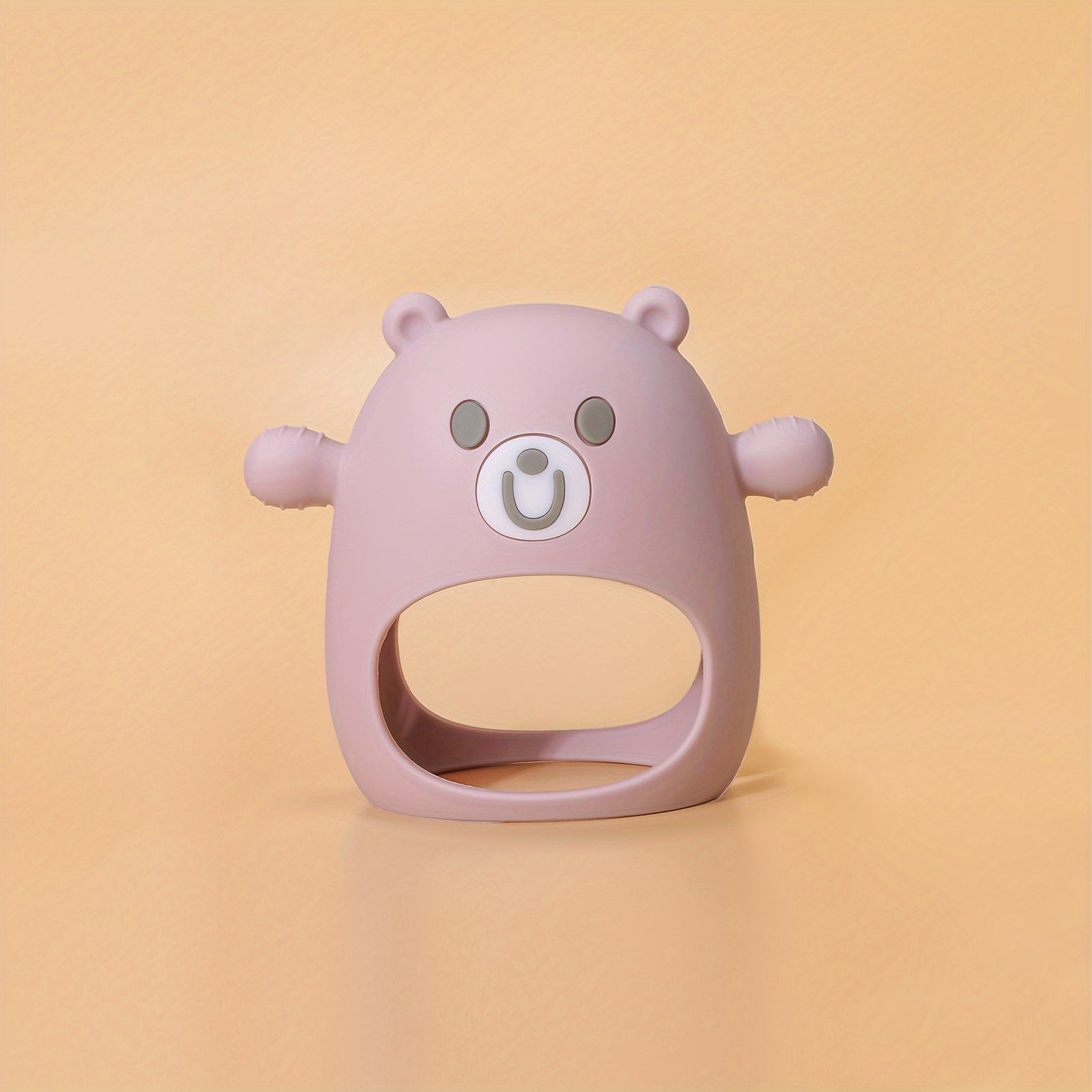 Силиконовая прорезыватель для малышей от 6 месяцев, без BPA, жевательная игрушка, ручной соска