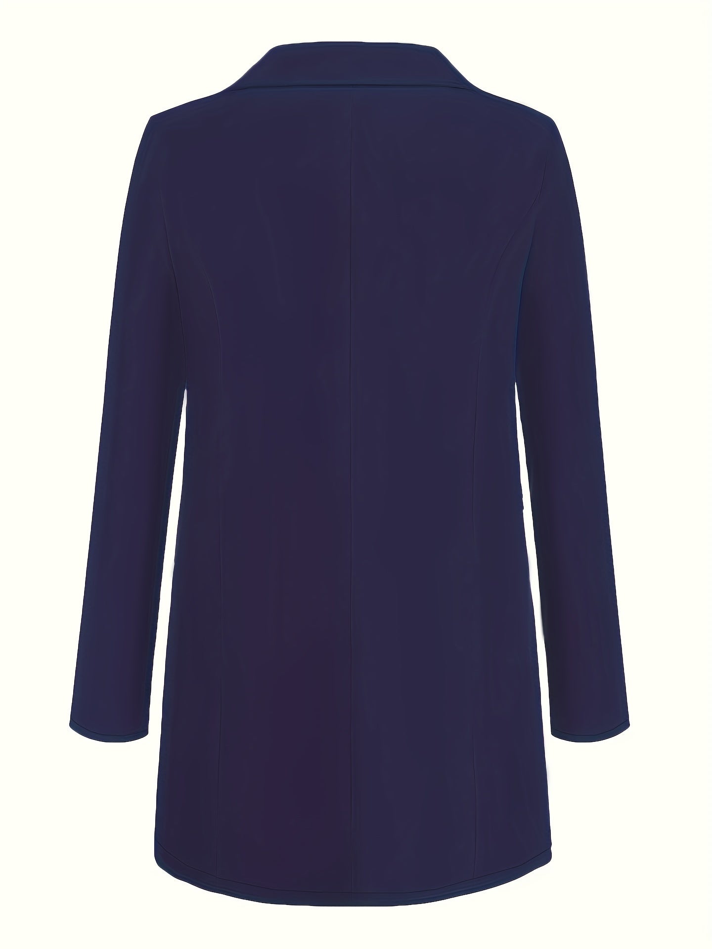 Women's Slim Fit Blazer Polyester Casual Solid Lapel Pocket All-Season