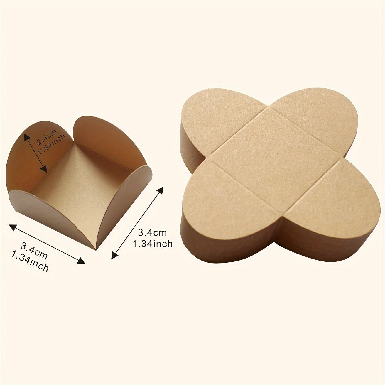 Separadores de papel de chocolate miniatura 50/100 piezas en bandeja para empaquetado de caramelos y postres