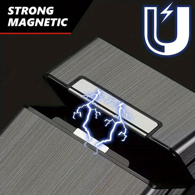 Aluminum Cigarette Case with Magnetic Closure Scratch-Resistant Pocket-Friendly for Travel and Gifting